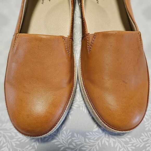 Trotters Accent Espadrille Slip On Size 10W Tan (Luggage Leather) - Picture 4 of 11